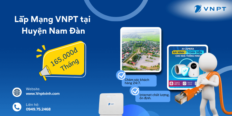 Lắp Internet VNPT huyện Nam Đàn