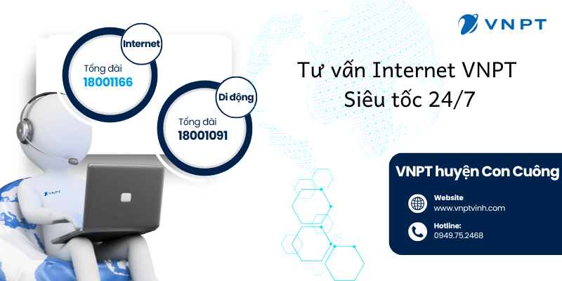 Tư vấn lắp đặt VNPT tại Con Cuông