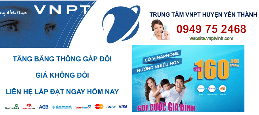 lắp mạng cáp quang vnpt Huyện Yên Thành, Nghệ An