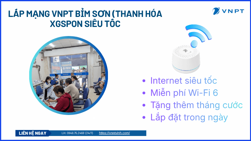 Lắp mạng VNPT tại Bỉm Sơn Lắp mạng VNPT tại Bỉm Sơn