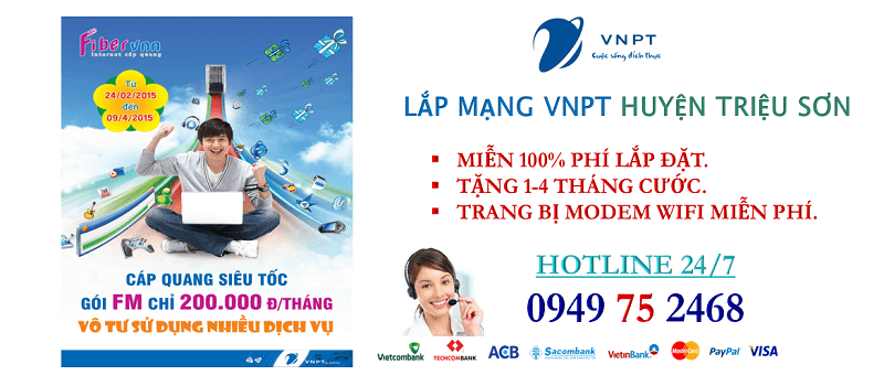 lắp mạng internet cáp quang VNPT Huyện Triệu Sơn, Thanh Hóa