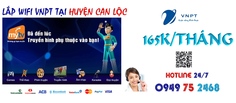 lắp đặt wifi cáp quang VNPT tại Huyện Can Lộc