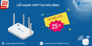 Lắp mạng VNPT Hòa Bình