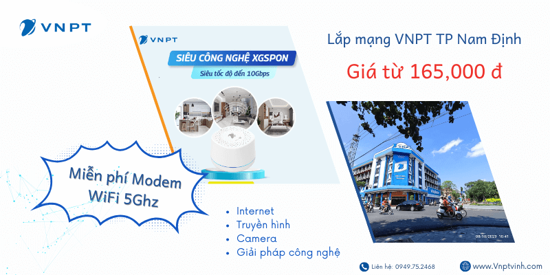 Lắp mạng VNPT TP Nam Định