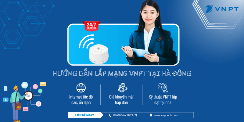 Hướng dẫn lắp mạng VNPT Hà Đông