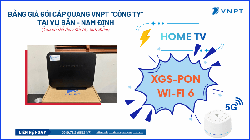 Lắp đặt mạng VNPT Vụ Bản