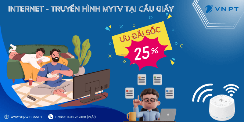 Lắp Internet truyền hình MyTV tại Cầu Giấy