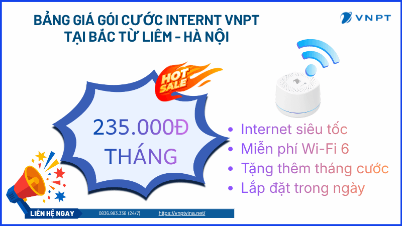 Lắp mạng VNPT Bắc Từ Liêm, Hà Nội Lắp mạng VNPT Bắc Từ Liêm, Hà Nội