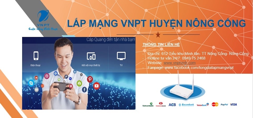 Lắp mạng vnpt nông cống