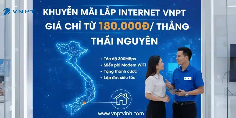 Lắp đặt mạng VNPT tại Thái Nguyên Lắp đặt mạng VNPT tại Thái Nguyên