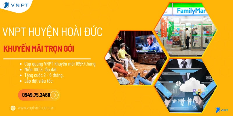 Lắp cáp quang VNPT huyện Hoài Đức