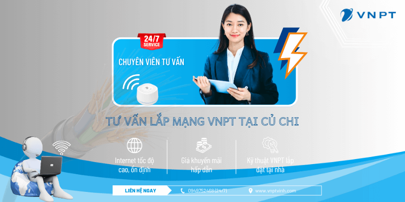 Tư vấn lắp mạng VNPT Củ Chi