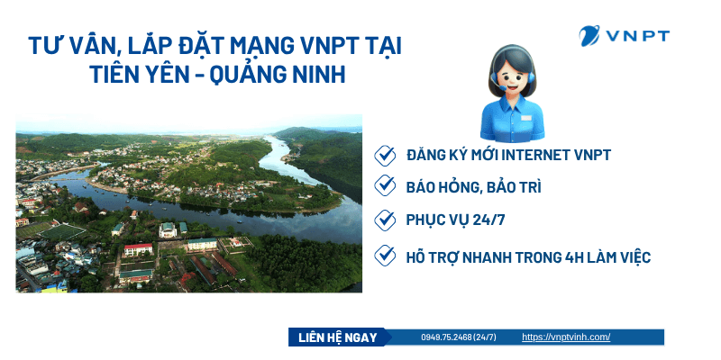 Lắp đặt mạng VNPT Tiên Yên