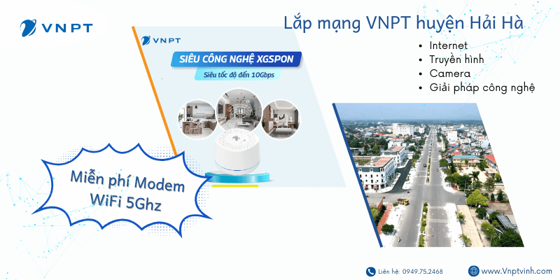 Lắp mạng VNPT huyện Hải Hà