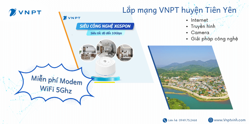 Lắp mạng VNPT huyện Tiên Yên