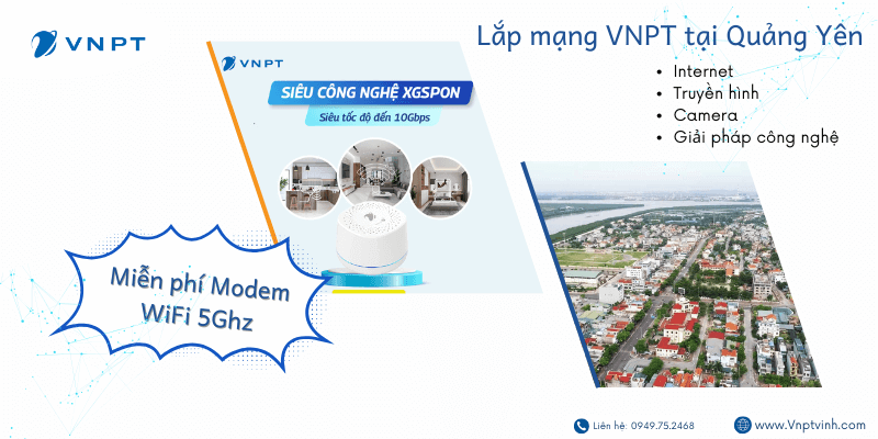 Lắp mạng VNPT TX Quảng Yên