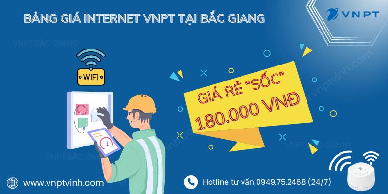 Lắp mạng VNPT Bắc Giang giá rẻ