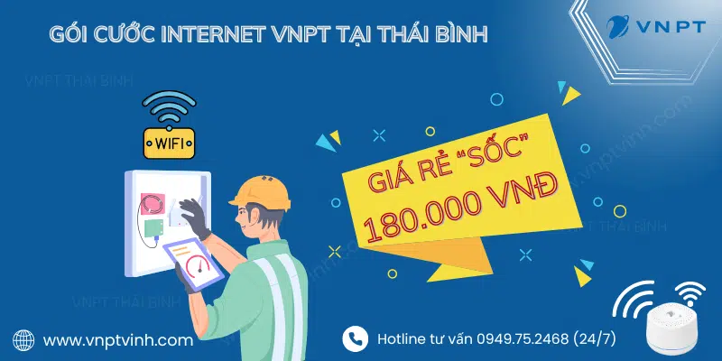 Lắp mạng VNPT Thái Bình giá rẻ Lắp mạng VNPT Thái Bình giá rẻ