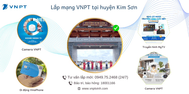 Lắp mạng VNPT huyện Kim Sơn