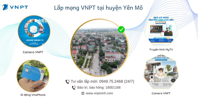 Lắp mạng VNPT Huyện Yên Mô