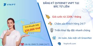 Lắp mạng WiFi VNPT quận Bắc Từ Liêm