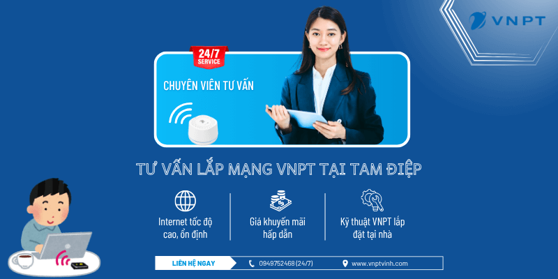 Tư vấn lắp đặt VNPT tại Tam Điệp