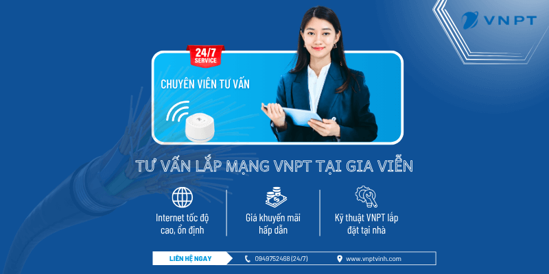 Tư vấn lắp mạng VNPT Gia Viễn