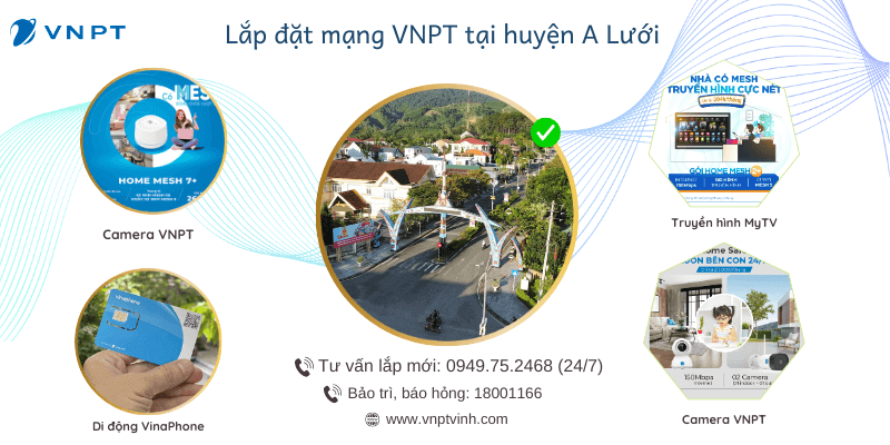 Lắp mạng VNPT huyện A Lưới