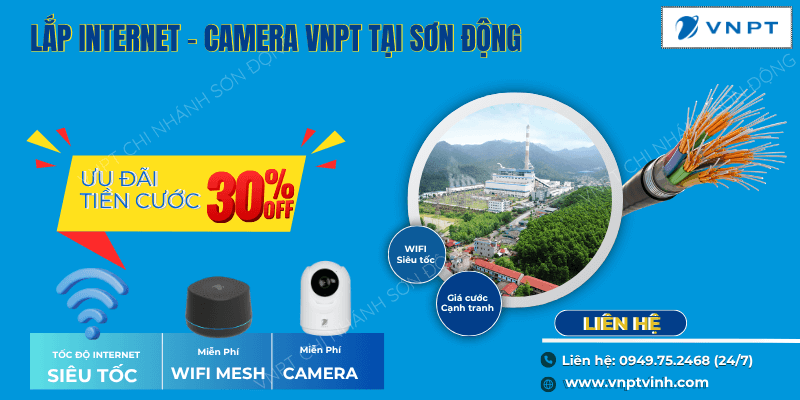 Lắp mạng VNPT tại Sơn Động
