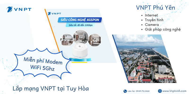 Lắp mạng VNPT Tuy Hòa