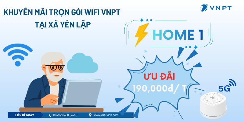 Lắp đặt mạng VNPT Yên Lập