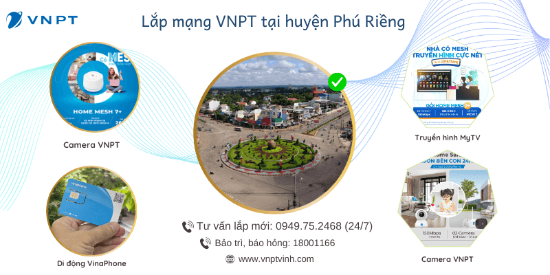 Lắp mạng VNPT huyện Phú Riềng