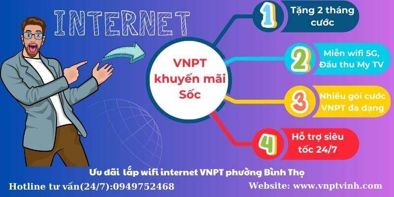 Lắp wifi internet VNPT phường Bình Thọ