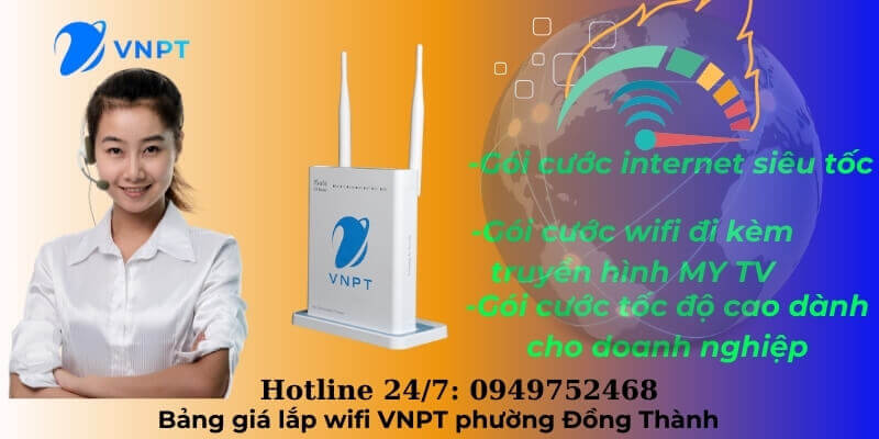 Lắp wifi VNPT phường Đông Thành