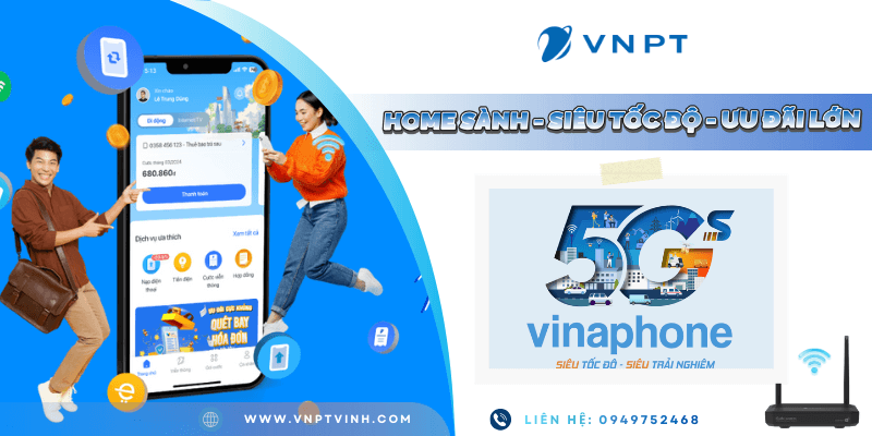Gói cước Internet tích hợp mạng di động VinaPhone cho Gia Đình Gói cước Internet tích hợp mạng di động VinaPhone cho Gia Đình