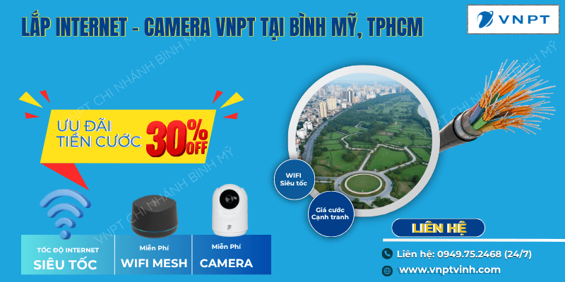 Lắp mạng VNPT tại Bình Mỹ giá rẻ