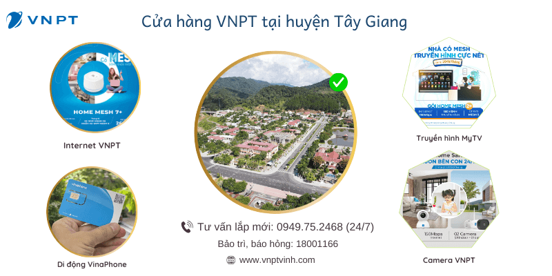 Cửa hàng VNPT huyện Tây Giang