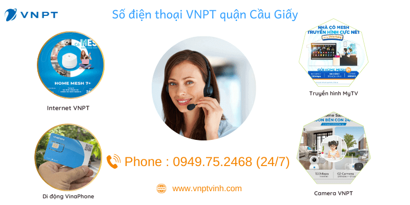 Hotline VNPT quận Cầu Giấy