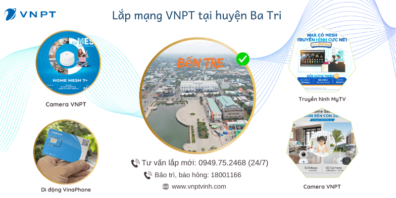 Lắp mạng VNPT huyện Ba Tri