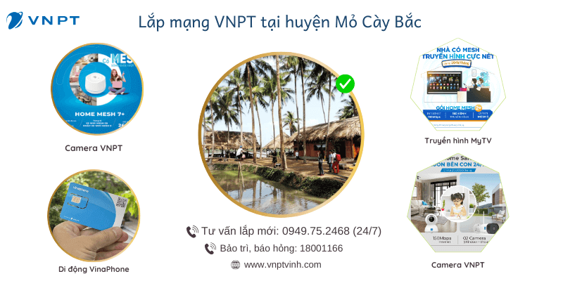 Lắp mạng VNPT Mỏ Cày Bắc