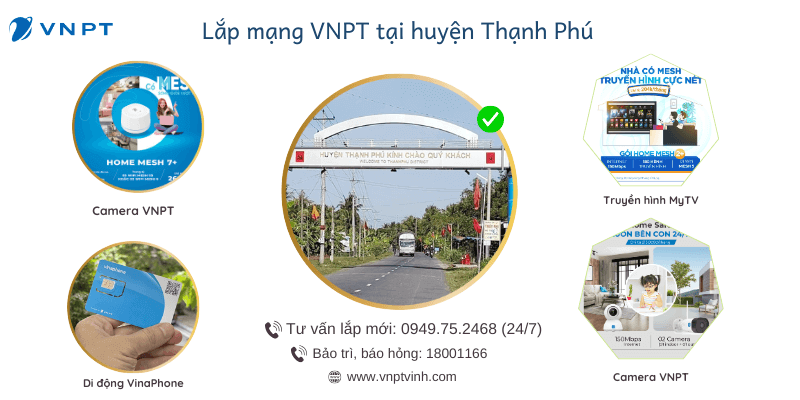 Lắp mạng VNPT huyện Thạnh Phú