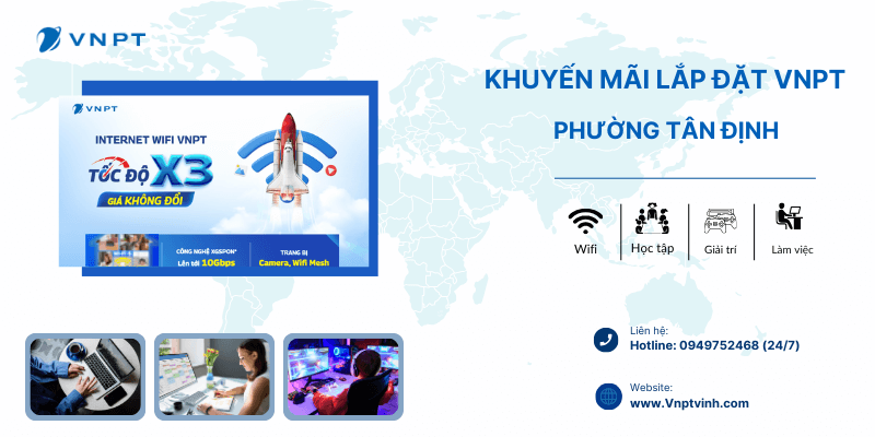 Lắp mạng VNPT phường Tân Định