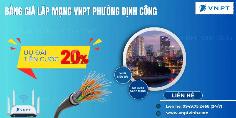 Lắp mạng VNPT Định Công, Hà Nội