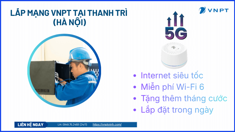 Lắp mạng VNPT Thanh Trì Lắp mạng VNPT Thanh Trì