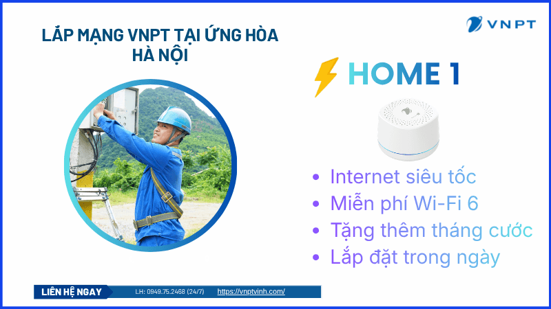 Lắp mạng VNPT Ứng Hòa