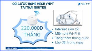 5 gói cước Internet VNPT Thái Nguyên