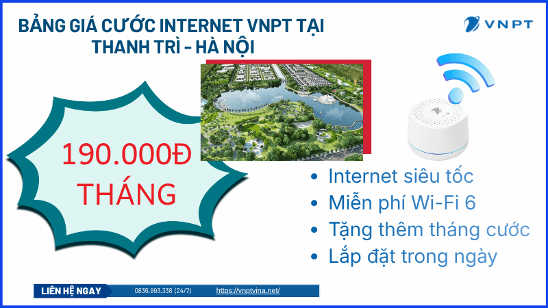 Gói cước Internet VNPT Thanh Trì Gói cước Internet VNPT Thanh Trì