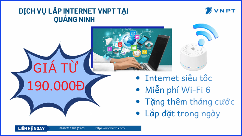 Lắp đặt mạng VNPT Quảng Ninh Lắp đặt mạng VNPT Quảng Ninh