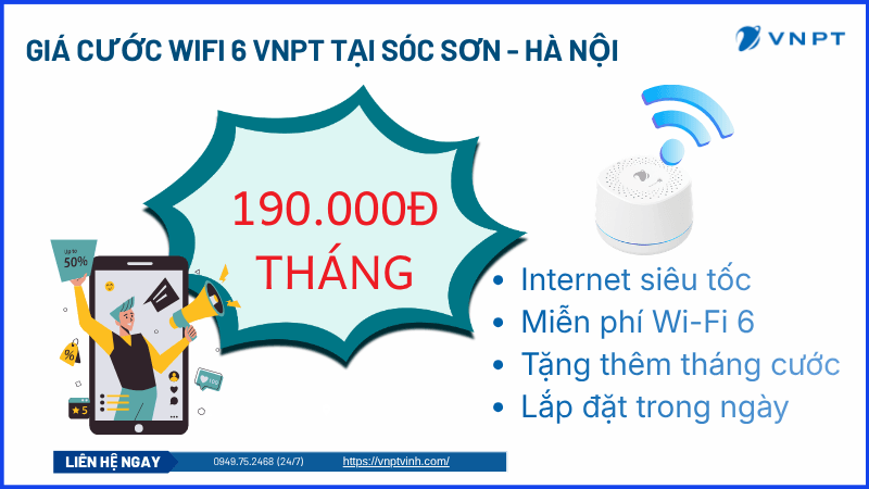 Lắp đặt mạng VNPT Sóc Sơn Lắp đặt mạng VNPT Sóc Sơn