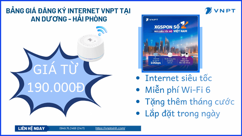 Lắp mạng VNPT An Dương